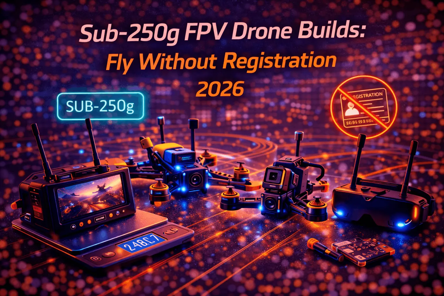 Sub-250g FPV Drone Builds: Fly Without Registration (2026)