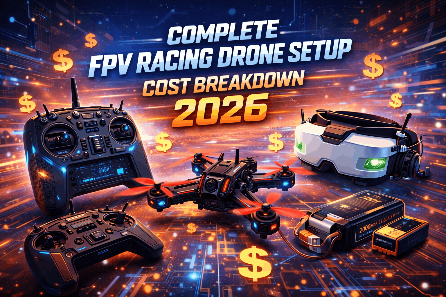 Complete FPV Racing Drone Setup: Cost Breakdown 2026